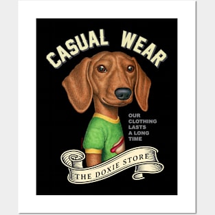 Dachshund Casual Wear Posters and Art